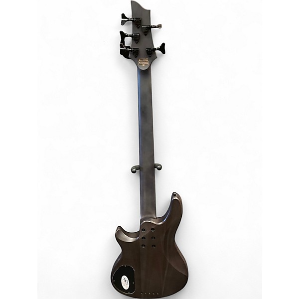 Used Schecter Guitar Research Omen 5 String Blue Burst Electric Bass Guitar