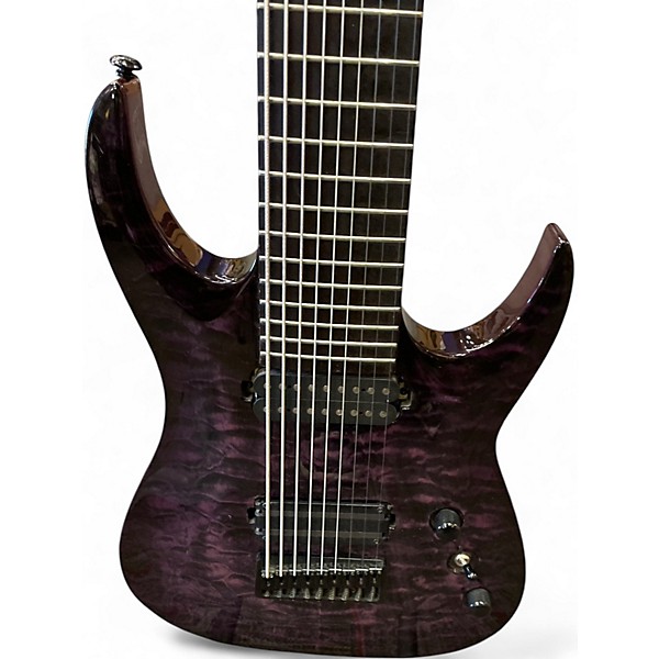 Used Agile SEPTOR ELITE 930 Trans Purple Solid Body Electric Guitar