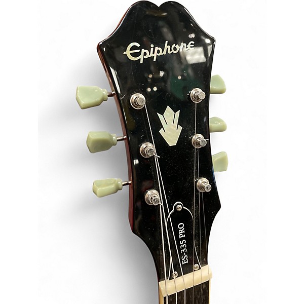 Used Epiphone ES335 Pro Cherry Hollow Body Electric Guitar