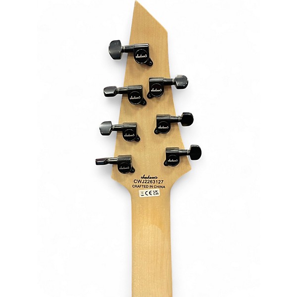 Used Jackson JS22-7 Dinky 7 String Black Solid Body Electric Guitar