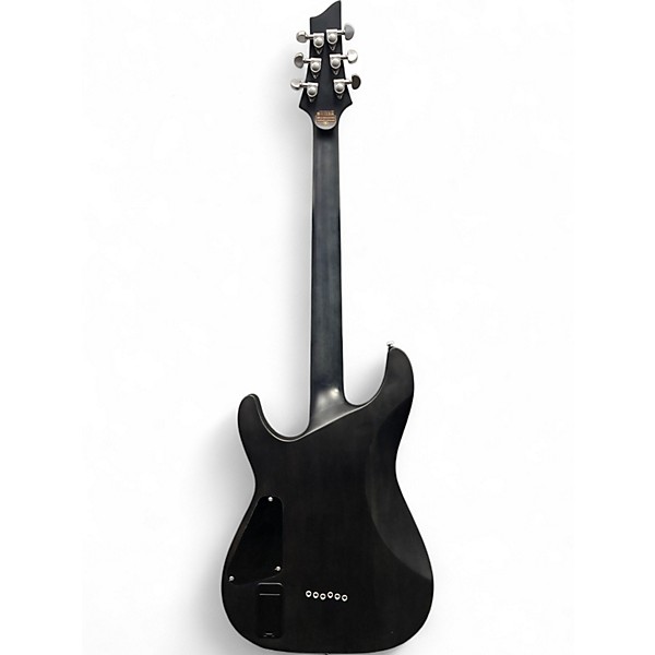 Used Schecter Guitar Research C1 Platinum Trans Black Solid Body Electric Guitar