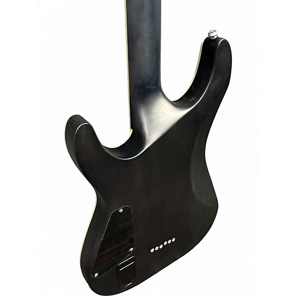 Used Schecter Guitar Research C1 Platinum Trans Black Solid Body Electric Guitar