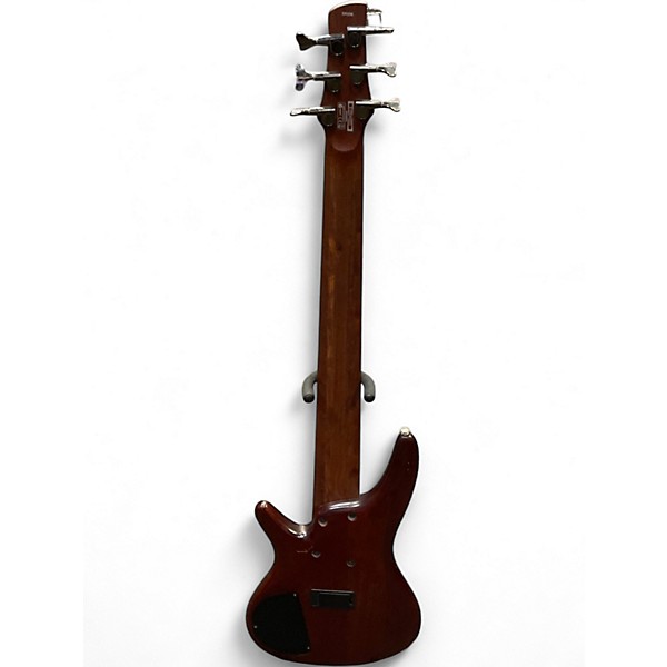 Used Ibanez SR506 6 String Natural Mahogany Electric Bass Guitar