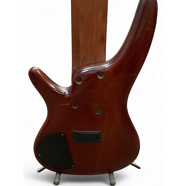 Used Ibanez SR506 6 String Natural Mahogany Electric Bass Guitar