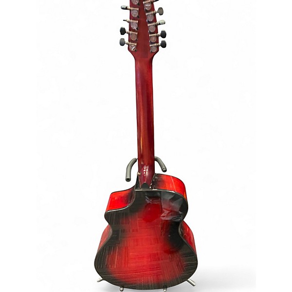 Used 2020s Breedlove Pursuit Concert Burgundy Acoustic Electric Guitar