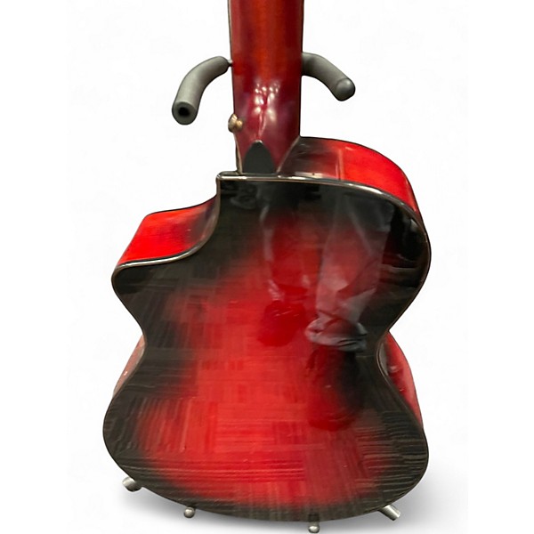 Used 2020s Breedlove Pursuit Concert Burgundy Acoustic Electric Guitar