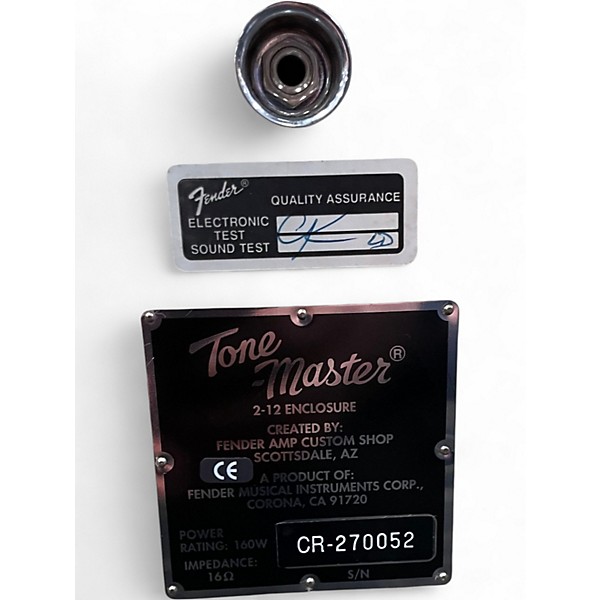 Used Fender TONE MASTER 2X12 CABINET Guitar Cabinet