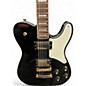 Used Squier PARANORMAL TROUBLEMAKER TELECASTER DELUXE Black and Gold Solid Body Electric Guitar
