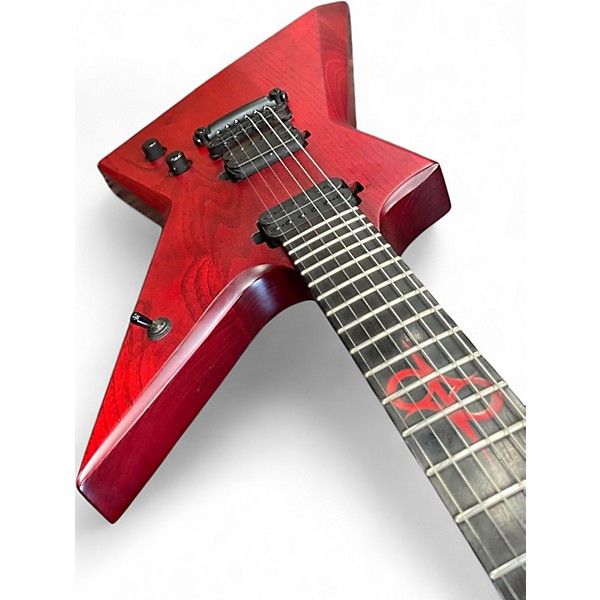 Used Solar Guitars E2.6 Trans Blood Red Matte Solid Body Electric Guitar