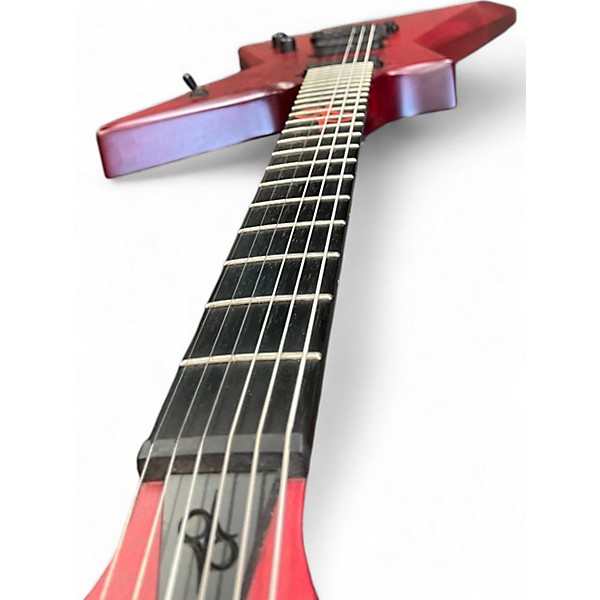 Used Solar Guitars E2.6 Trans Blood Red Matte Solid Body Electric Guitar