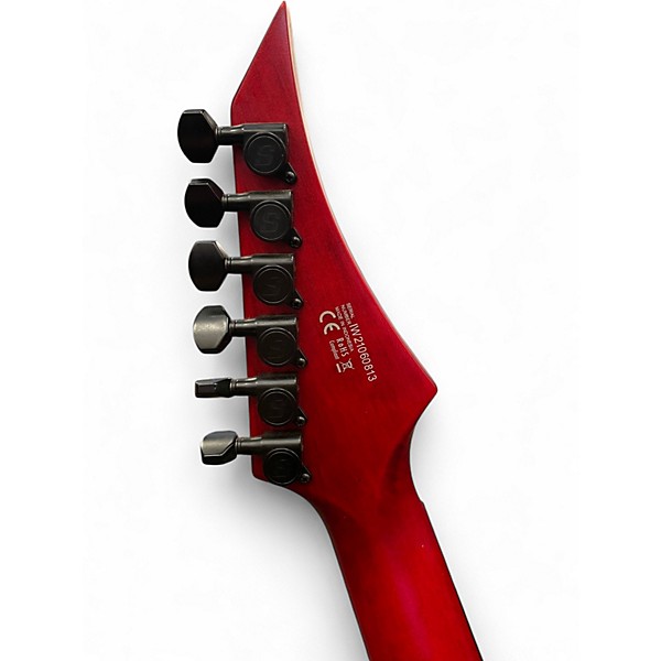 Used Solar Guitars E2.6 Trans Blood Red Matte Solid Body Electric Guitar