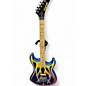 Used Kramer Baretta Hot Rod BLue Sparkle and Rad Flame Decal Solid Body Electric Guitar thumbnail