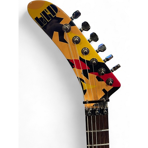 Used ESP LTD GL200K George Lynch Kamikaze Desert Camo Solid Body Electric Guitar