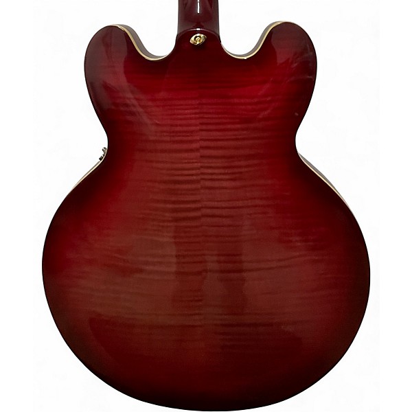Used Epiphone ES355 Crimson Red Burst Hollow Body Electric Guitar