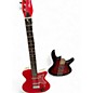 Used Danelectro 56' BARITONE  RED Solid Body Electric Guitar thumbnail