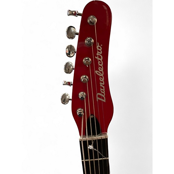 Used Danelectro 56' BARITONE  RED Solid Body Electric Guitar