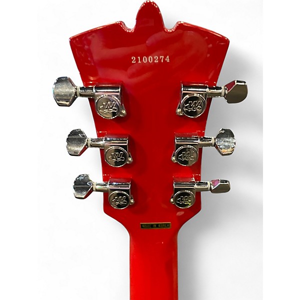 Used Eastwood Backlund Rockerbox II DLX Red and White Hollow Body Electric Guitar