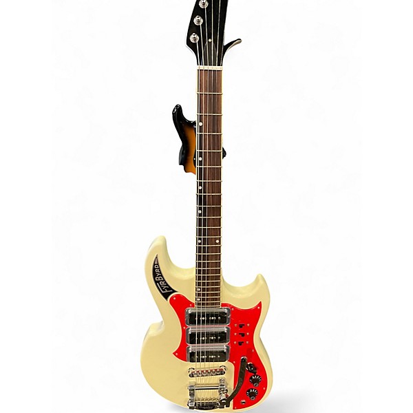 Used Eastwood Sharkbite Fyrbyrd Vintage White Solid Body Electric Guitar