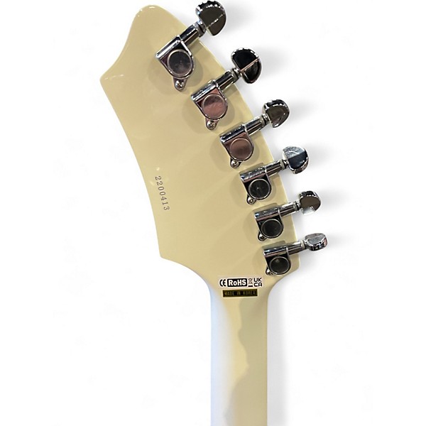 Used Eastwood Sharkbite Fyrbyrd Vintage White Solid Body Electric Guitar