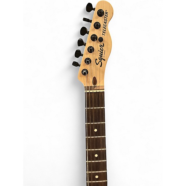 Used Squier Telecaster Black Solid Body Electric Guitar