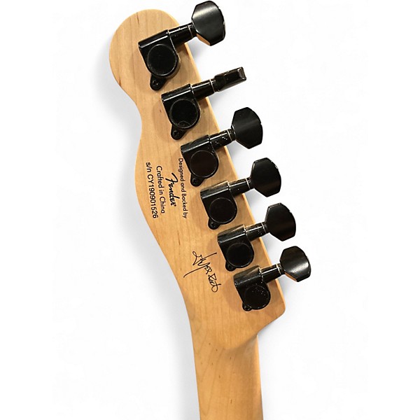 Used Squier Telecaster Black Solid Body Electric Guitar