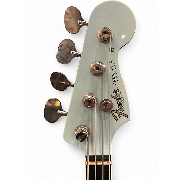 Used Fender Gold Foil Jazz Bass sonic blue Electric Bass Guitar