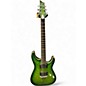 Used Schecter Guitar Research C-1 PLATINUM Matte Green Burst Solid Body Electric Guitar