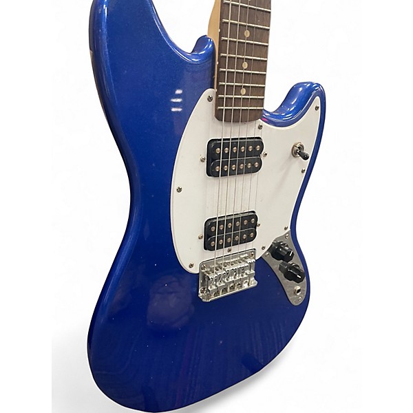 Used Squier Bullet Mustang HH Blue Solid Body Electric Guitar