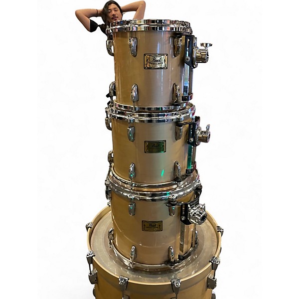 Used Pearl 4 Piece MASTERS CUSTOM Natural Drum Kit