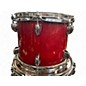 Used Yamaha 4 Piece OAK CUSTOM Silver badge RED Drum Kit