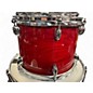 Used Yamaha 4 Piece OAK CUSTOM Silver badge RED Drum Kit
