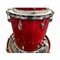 Used Yamaha 4 Piece OAK CUSTOM Silver badge RED Drum Kit