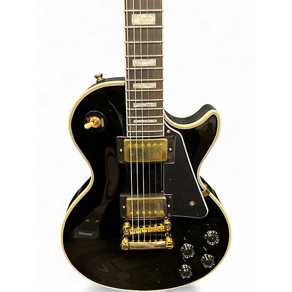 Used Epiphone Les Paul Custom Black Solid Body Electric Guitar