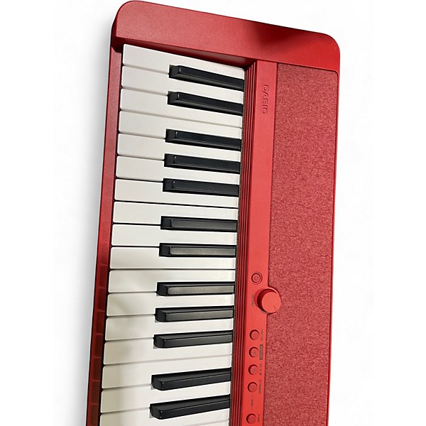 Used Casio Casio Casiotone CT-S1 61-Key Portable Keyboard Red Keyboard Workstation