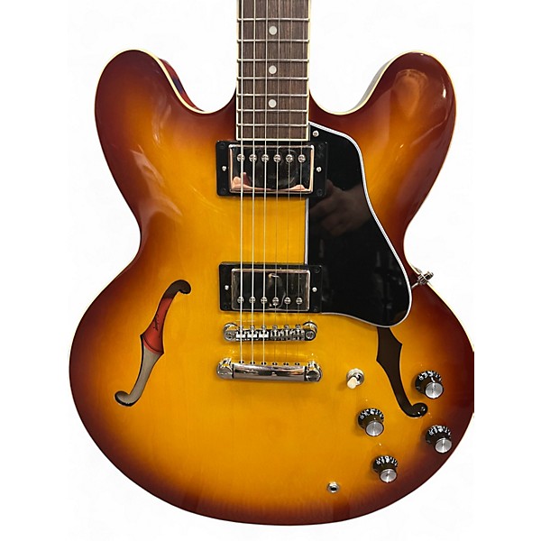 Used Epiphone Inspired By Gibson ES335 Iced Tea Burst Hollow Body Electric Guitar