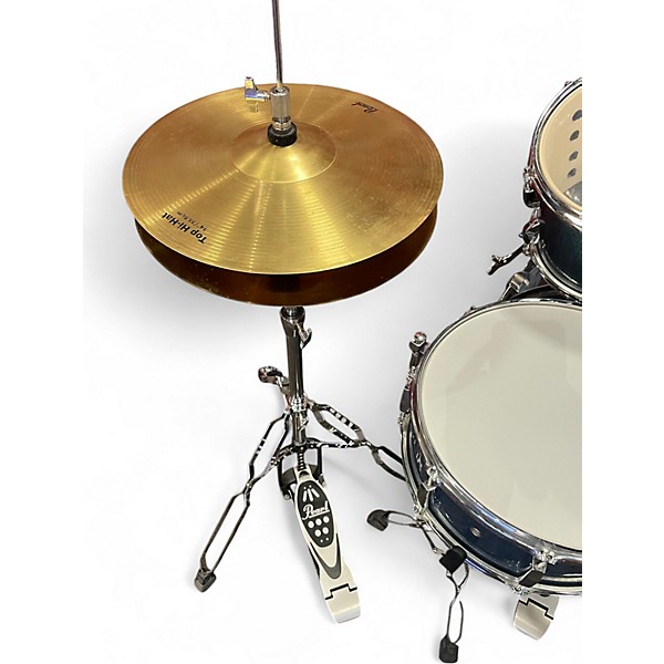 Used Pearl 5 Piece Roadshow Aqua Blue Glitter Drum Kit