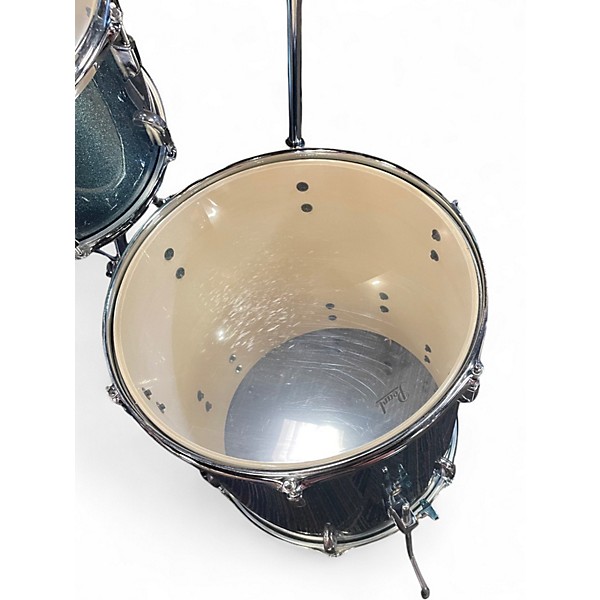 Used Pearl 5 Piece Roadshow Aqua Blue Glitter Drum Kit