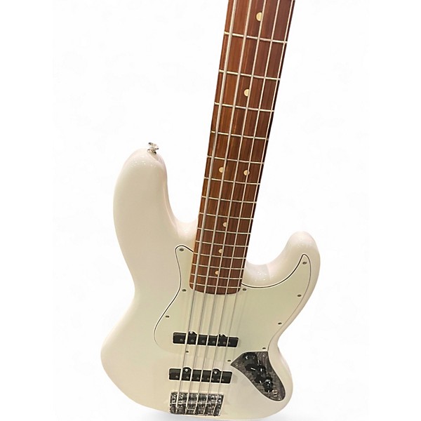 Used Fender Player Jazz Bass V Polar White Electric Bass Guitar