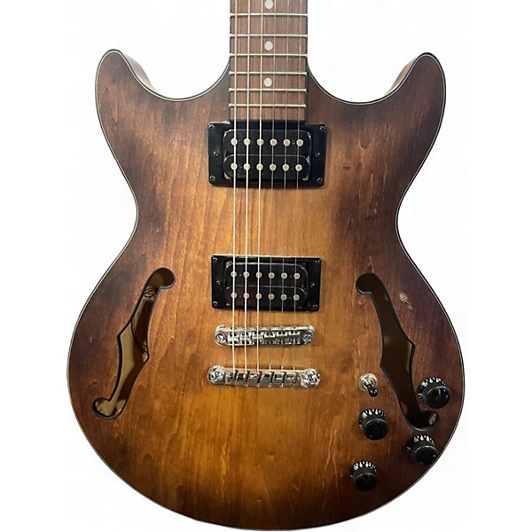 Used 2020s Ibanez AM73B Archtop 2 Color Sunburst Hollow Body Electric Guitar