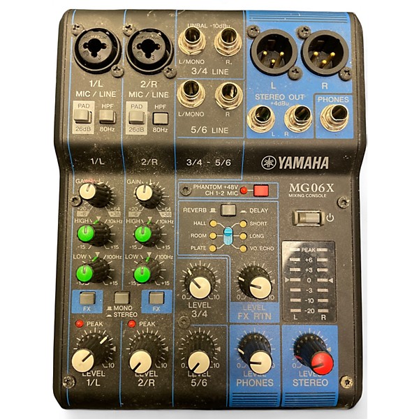 Used Yamaha MG06X Unpowered Mixer