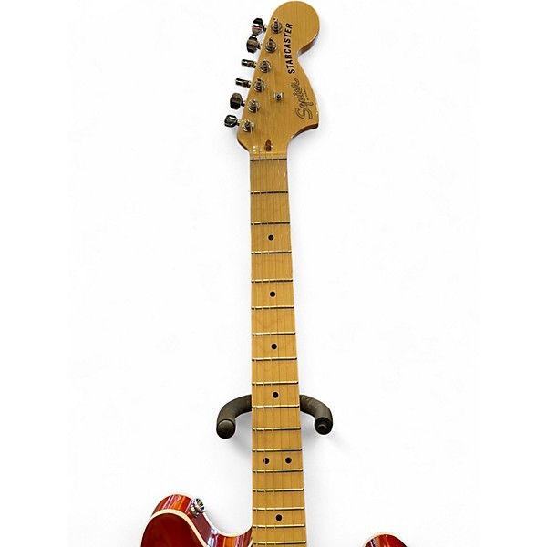 Used Squier Affinity Series Starcaster Hollow Natural Hollow Body Electric Guitar