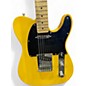 Used Squier Telecaster Black and Yellow Solid Body Electric Guitar