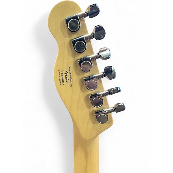 Used Squier Telecaster Black and Yellow Solid Body Electric Guitar