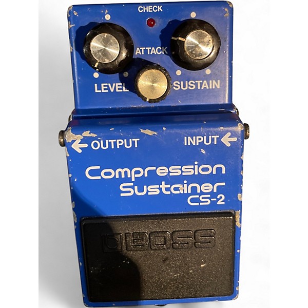 Used BOSS CS2 Compressor Sustainer Effect Pedal