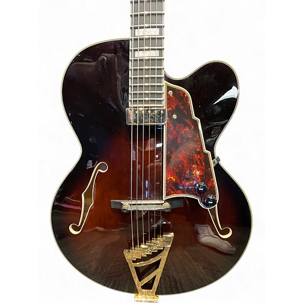 Used D'Angelico PREMIER EXL-1 Brown Burst Hollow Body Electric Guitar