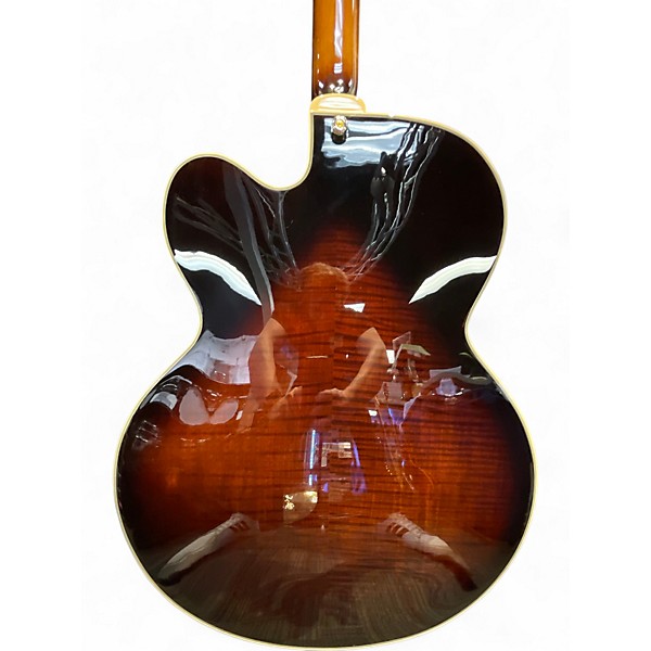 Used D'Angelico PREMIER EXL-1 Brown Burst Hollow Body Electric Guitar