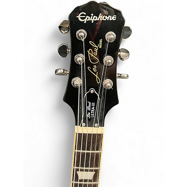 Used Epiphone Les Paul Ultra III Trans Gray Solid Body Electric Guitar