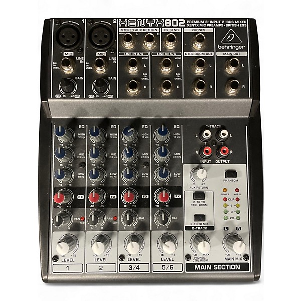 Used Behringer Xenyx 802 Unpowered Mixer