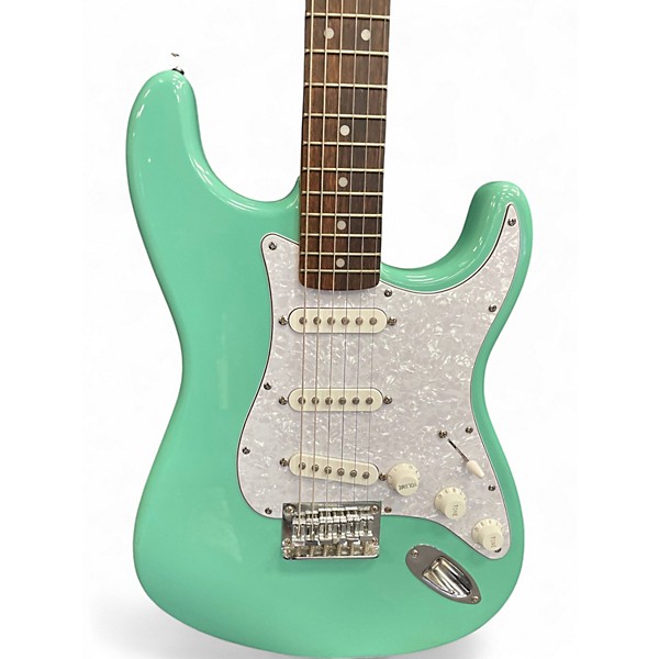 Used 2020s Squier Standard Stratocaster Seafoam Green Solid Body Electric Guitar
