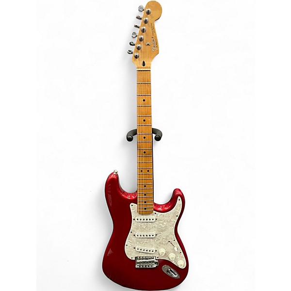 Used Fender SSS STRATOCASTER Metallic Red Solid Body Electric Guitar